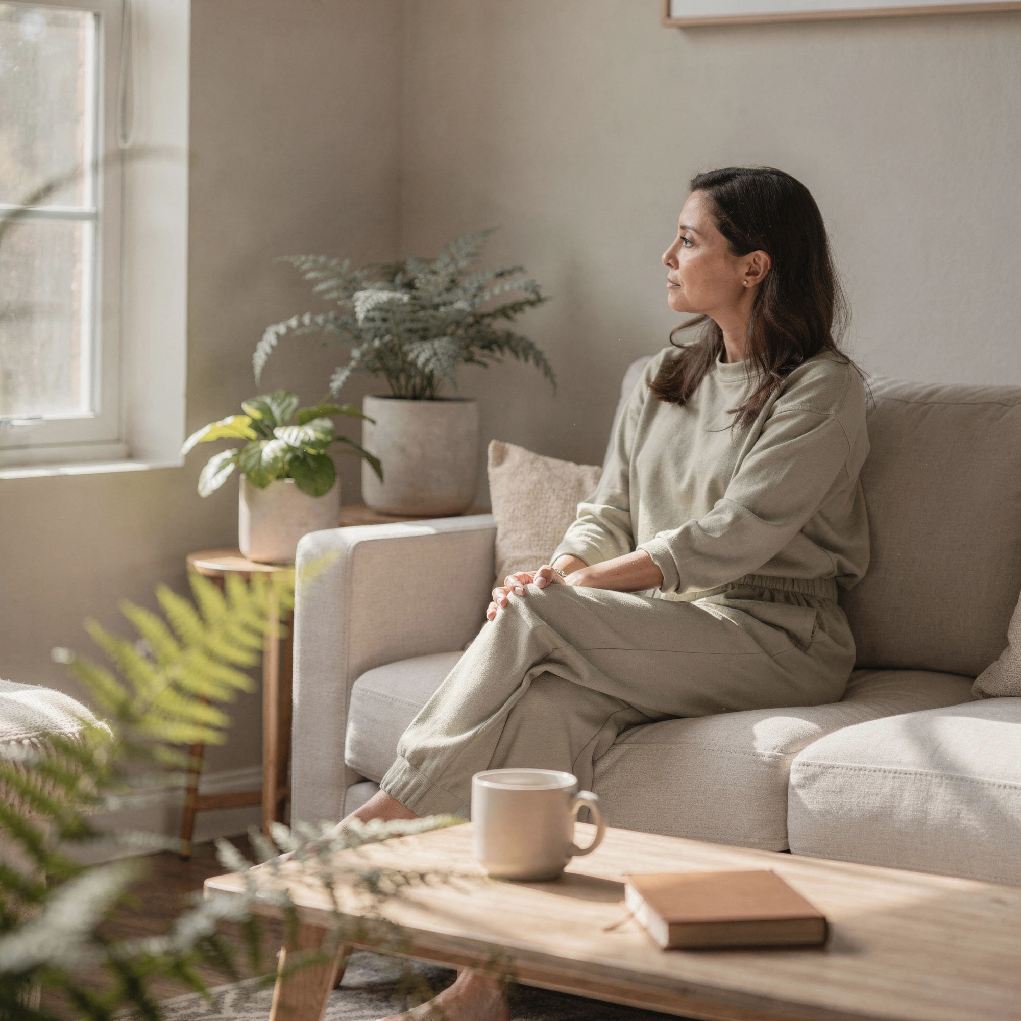 Peaceful moment at home during mental health care in Temple, TX